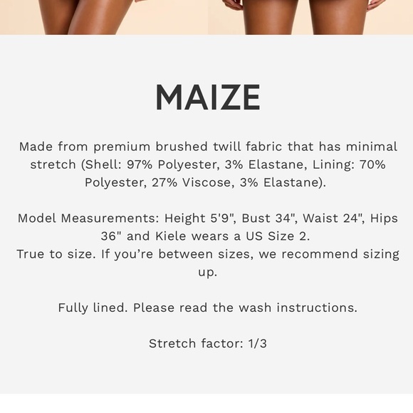 🆕 Oh Polly Laurel Square Neck Tailored Top and Maize Pleated Mini Skirt - Picture 8 of 16